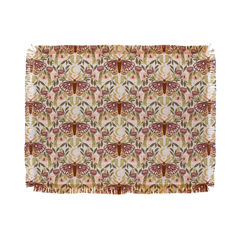Avenie Countryside Garden Moth Throw Blanket