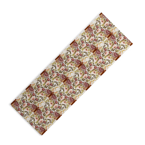 Avenie Countryside Garden Moth Yoga Mat