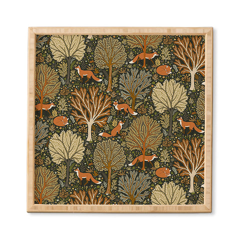 Avenie Countryside Woodland Fox Framed Wall Art