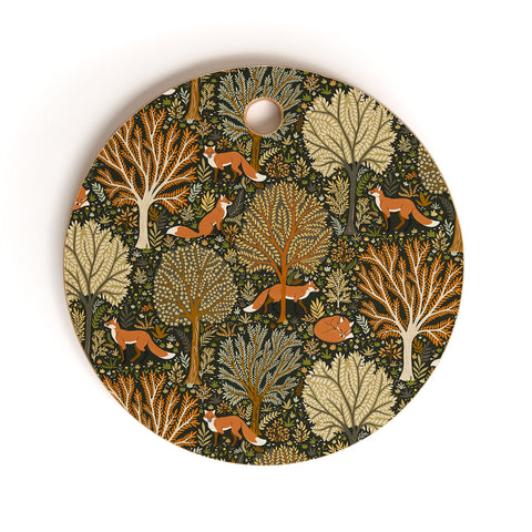 Avenie Countryside Woodland Fox Cutting Board Round