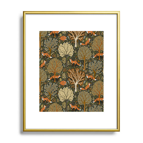 Avenie Countryside Woodland Fox Metal Framed Art Print