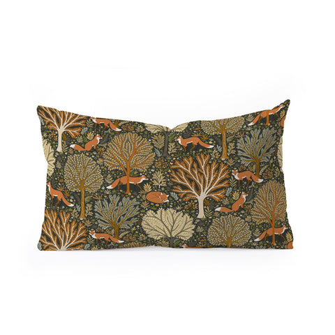 Avenie Countryside Woodland Fox Oblong Throw Pillow