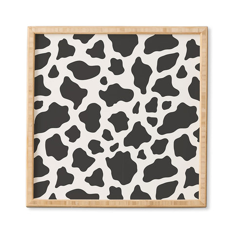 Avenie Cow Print Framed Wall Art