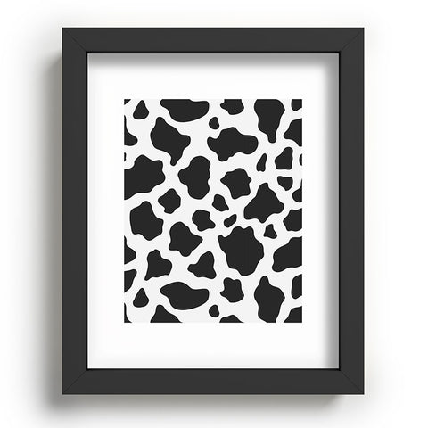 Avenie Cow Print Recessed Framing Rectangle