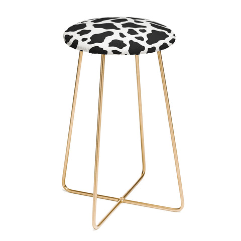 Avenie Cow Print Counter Stool