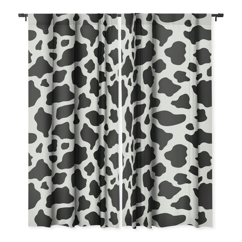 Avenie Cow Print Blackout Non Repeat