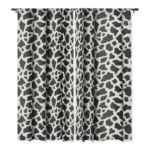 Avenie Cow Print Blackout Window Curtain
