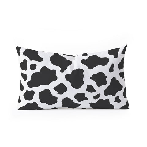 Avenie Cow Print Oblong Throw Pillow