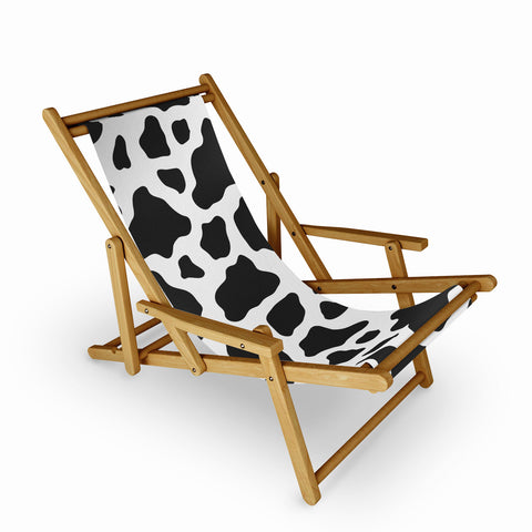 Avenie Cow Print Sling Chair