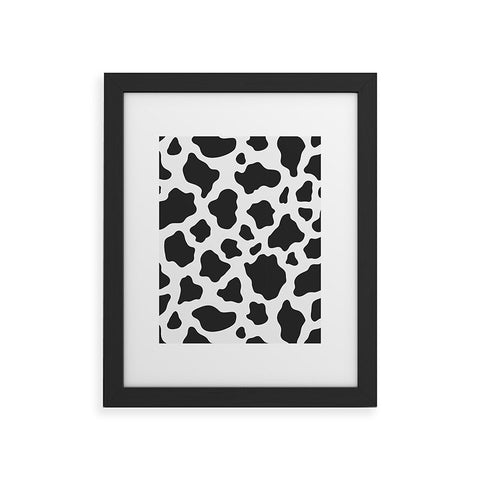 Avenie Cow Print Framed Art Print