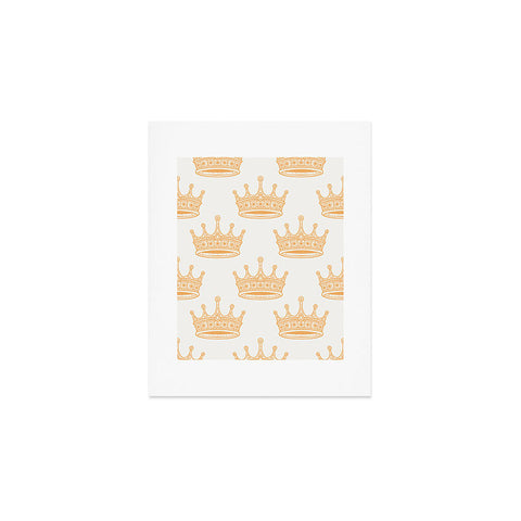 Avenie Crown Pattern Light Art Print