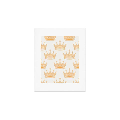 Avenie Crown Pattern Light Art Print