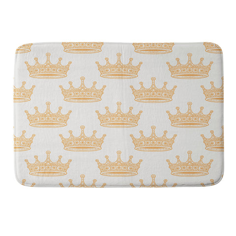 Avenie Crown Pattern Light Memory Foam Bath Mat