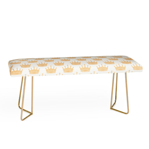Avenie Crown Pattern Light Bench