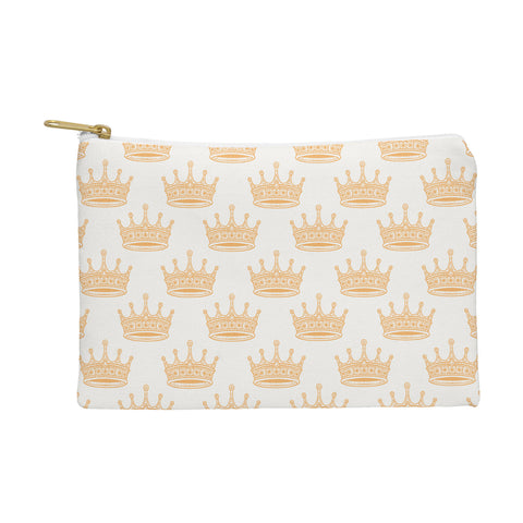 Avenie Crown Pattern Light Pouch