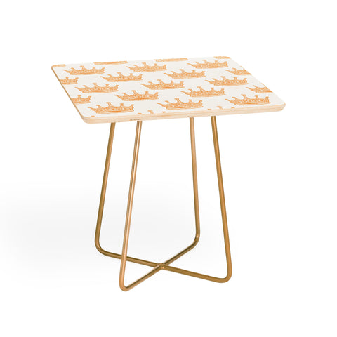 Avenie Crown Pattern Light Side Table