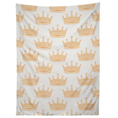 Avenie Crown Pattern Light Tapestry