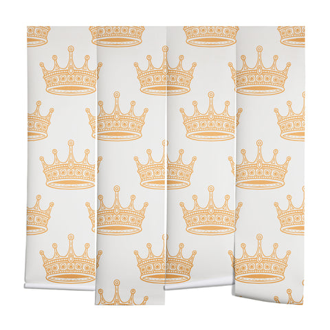 Avenie Crown Pattern Light Wall Mural