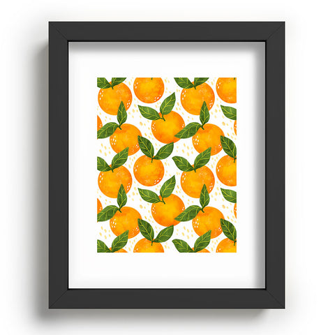 Avenie Cyprus Oranges Recessed Framing Rectangle