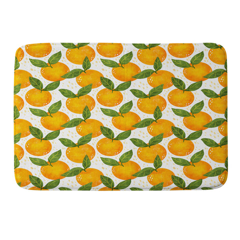 Avenie Cyprus Oranges Memory Foam Bath Mat