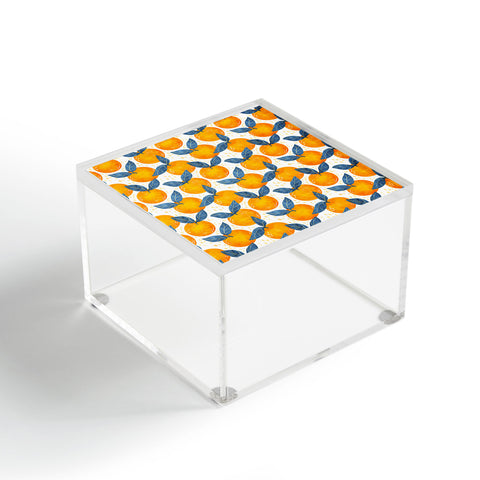 Avenie Cyprus Oranges Blue and Orange Acrylic Box