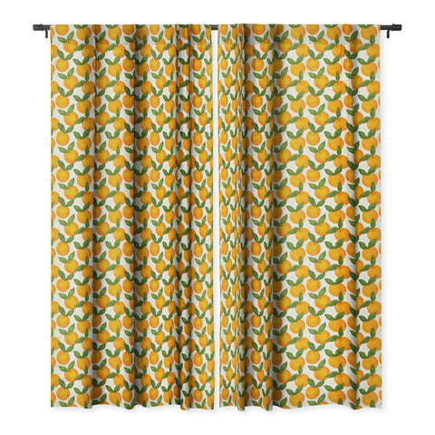 Avenie Cyprus Oranges Blackout Window Curtain