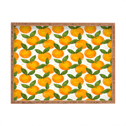 Avenie Cyprus Oranges Rectangular Tray