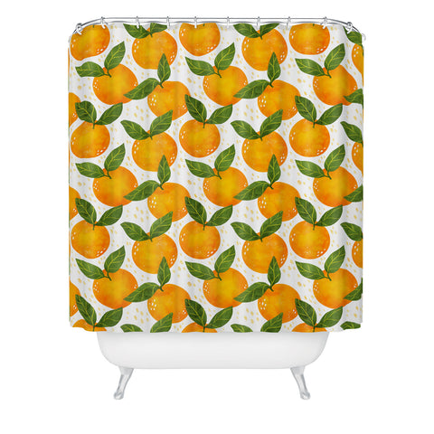 Avenie Cyprus Oranges Shower Curtain
