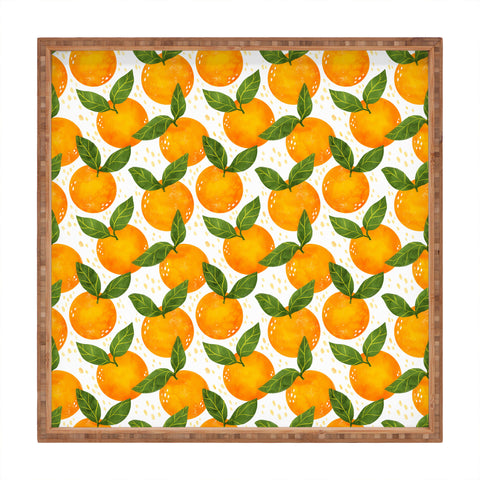 Avenie Cyprus Oranges Square Tray