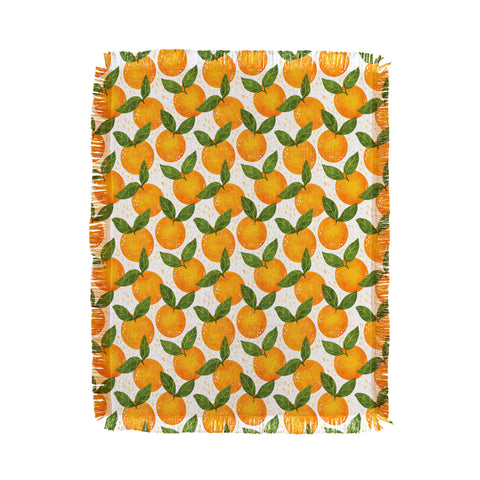 Avenie Cyprus Oranges Throw Blanket