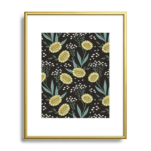 Avenie Dandylion Metal Framed Art Print