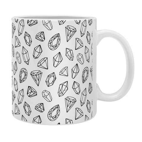 Avenie Diamonds Black and White Coffee Mug