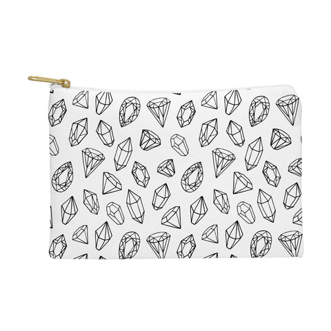 Avenie Diamonds Black and White Pouch