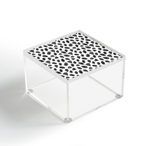 Avenie Diamonds Black and White III Acrylic Box