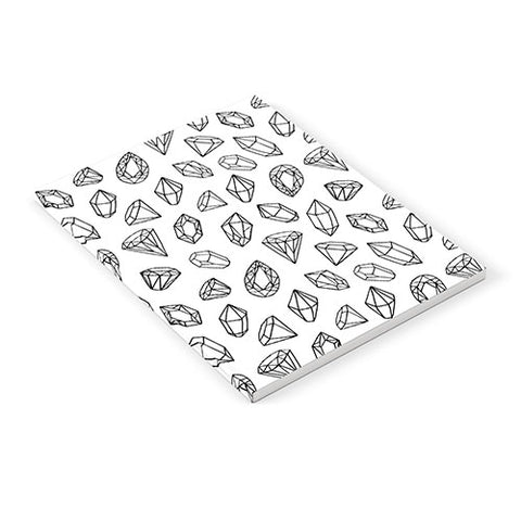 Avenie Diamonds Black and White Notebook
