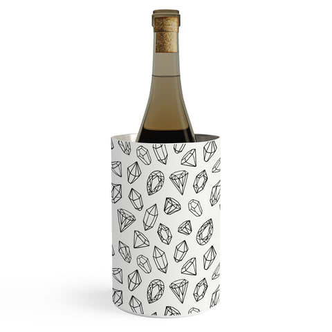 Avenie Diamonds Black and White Wine Chiller