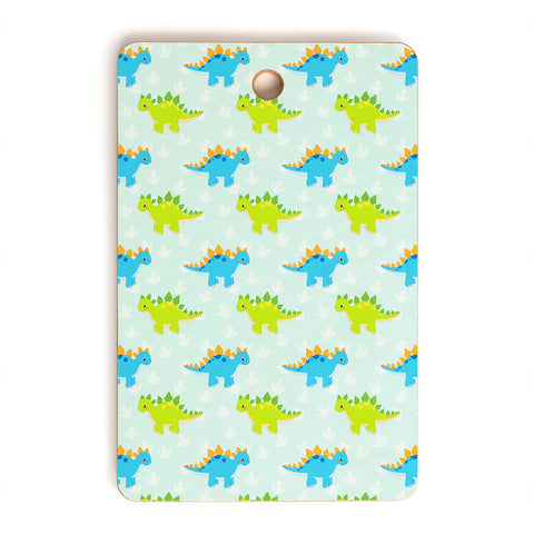 Avenie Dinosaur Pattern Stegosaurus Cutting Board Rectangle