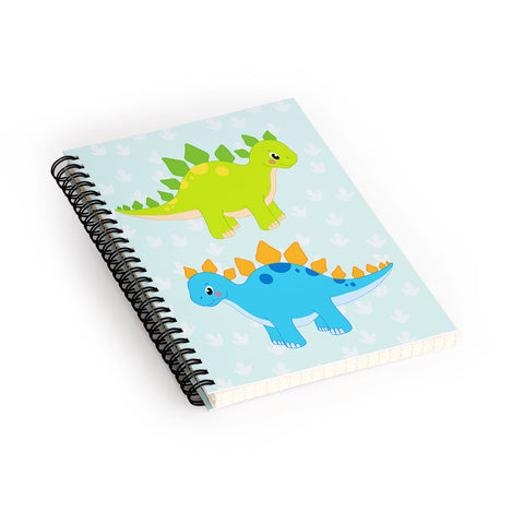 Avenie Dinosaur Pattern Stegosaurus Spiral Notebook