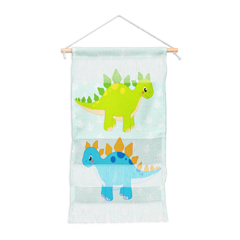 Avenie Dinosaur Pattern Stegosaurus Wall Hanging Portrait