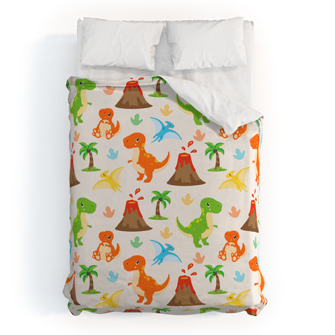 Avenie Dinosaur Pattern T Rex Duvet Cover