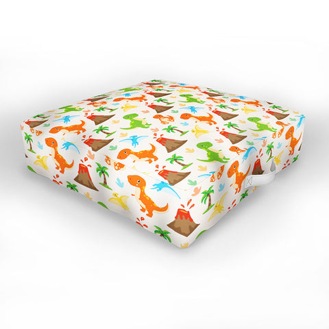 Avenie Dinosaur Pattern T Rex Outdoor Floor Cushion