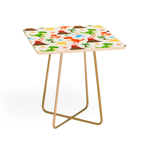 Avenie Dinosaur Pattern T Rex Side Table