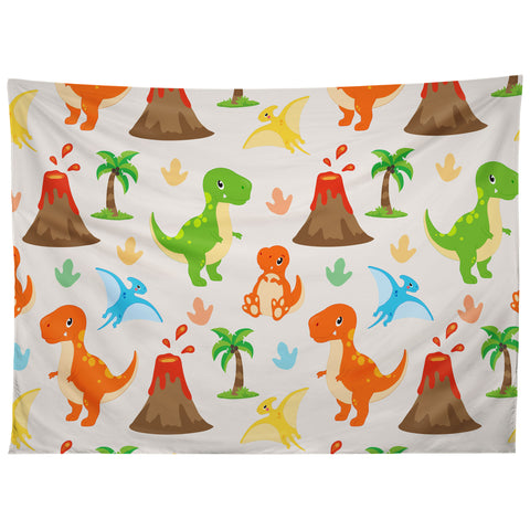 Avenie Dinosaur Pattern T Rex Tapestry