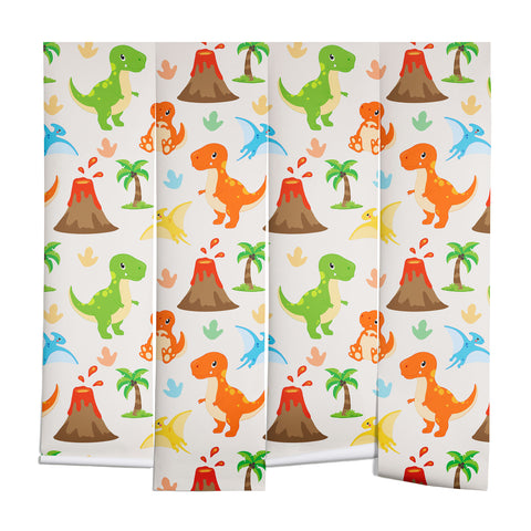 Avenie Dinosaur Pattern T Rex Wall Mural