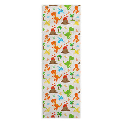 Avenie Dinosaur Pattern T Rex Yoga Towel