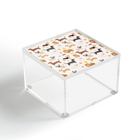 Avenie Dog Pattern Acrylic Box