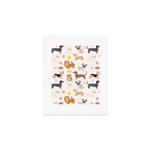 Avenie Dog Pattern Art Print