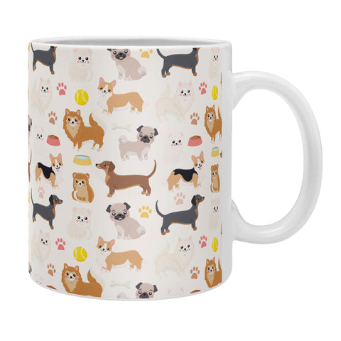 Avenie Dog Pattern Coffee Mug