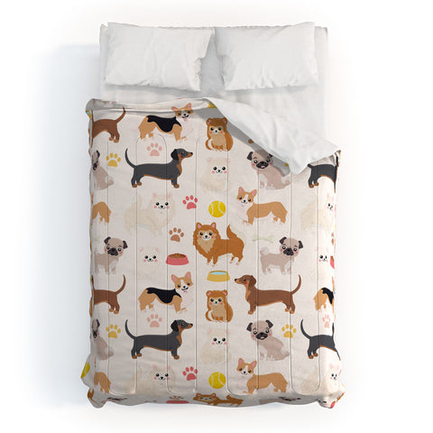 Avenie Dog Pattern Comforter