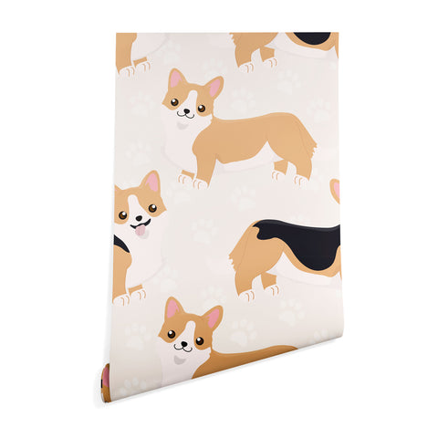 Avenie Dog Pattern Corgi Wallpaper